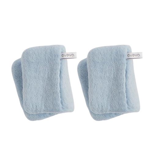 ＜avevaアベバ＞キッチンアイテムSET（スクエア鍋敷き・ポットホルダー）ブルー