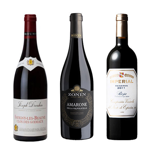 ＿【ANAセレクション】＜ブルゴーニュ・アマローネ・リオハ＞ヨーロッパ銘醸地赤ワインセット