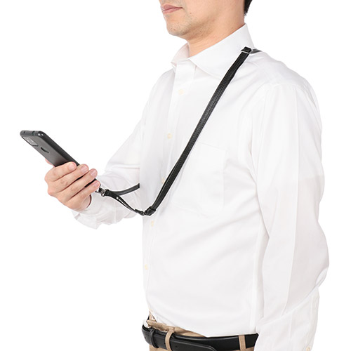 【ANAオリジナル】飛行機チャーム付き スマホショルダーストラップ