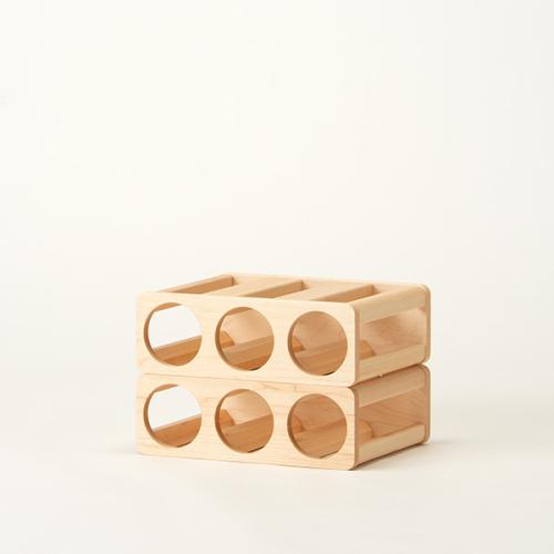 ＜cosineコサイン＞ワインボトルラック 3本