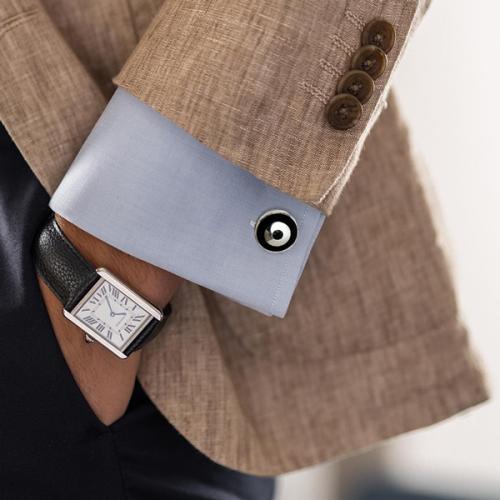 ＜スクルツナ＞カフリンクス　BOMBER　ブラック