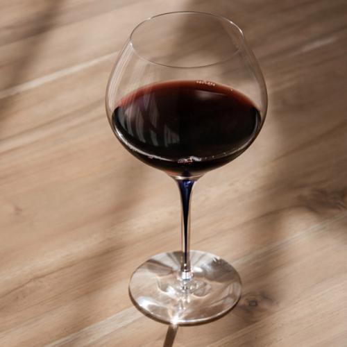 ＜Orrefors＞インターメッツォ　ブーケ　ワイングラス　ブルー