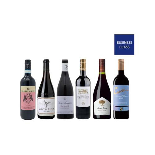 歴代機内ビジネスクラス採用赤ワイン6本セット