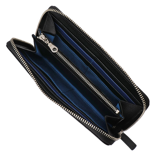 【ANAオリジナル】バイカラーメッシュレザーロングウォレット（ファスナー式長財布）