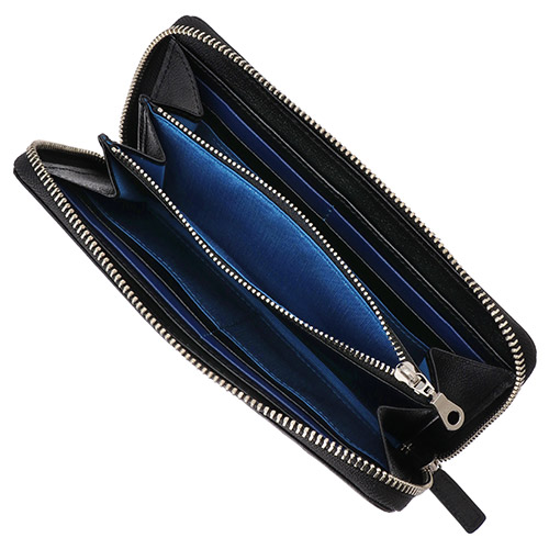 【ANAオリジナル】バイカラーメッシュレザーロングウォレット（ファスナー式長財布）