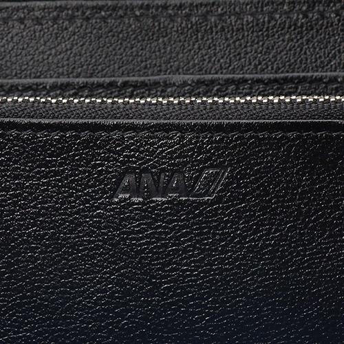 【ANAオリジナル】バイカラーメッシュレザーロングウォレット（ファスナー式長財布）