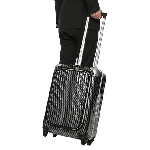 ＜ANAオリジナル＞フロントオープン縦型4輪キャリーケース（ANAロゴプレート付）