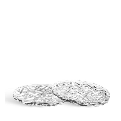 ＜Orrefors＞CARAT  ミニプレート  2Pセット