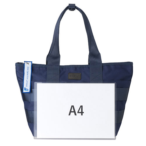 【ANAオリジナル】オリジナルネイビートートバッグ　with　ANAセレクションオリジナルフライトタグ