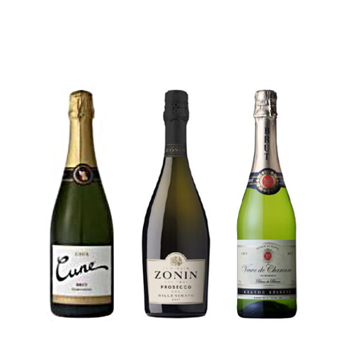 欧州3か国厳選スパークリング3本セット