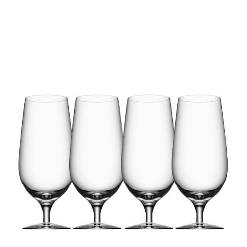 ＜Orrefors＞BEER グラス4Pセット　（ラガー）
