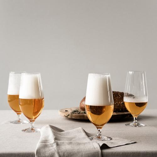 ＜Orrefors＞BEER グラス4Pセット　（ラガー）