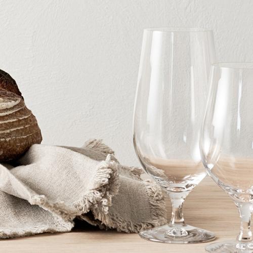 ＜Orrefors＞BEER グラス4Pセット　（ラガー）