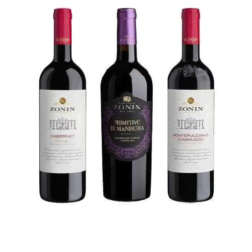イタリア名門ワイナリー【ゾーニン】赤ワイン3本セット