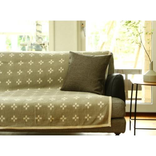 ＜クリッパン＞シャーンスンド　シュニールコットン　140×180cm　エクリュ