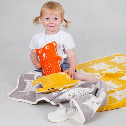 ＜クリッパン＞ボブキャット　シュニールコットン　ミニ　イエロー