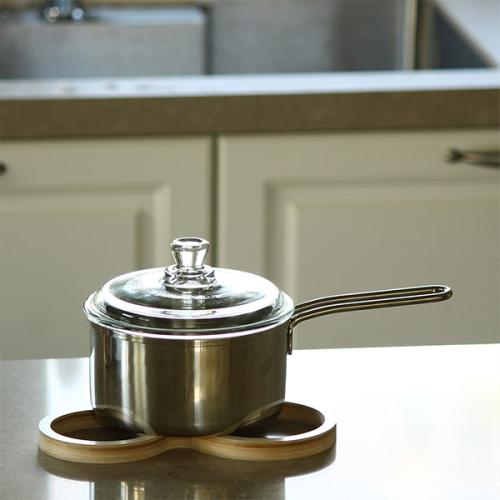 ＜マヤムー＞白樺のポットスタンド　ナチュラル　M / L　セット