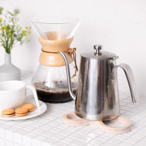 ＜マヤムー＞白樺のポットスタンド　ナチュラル　M / L　セット