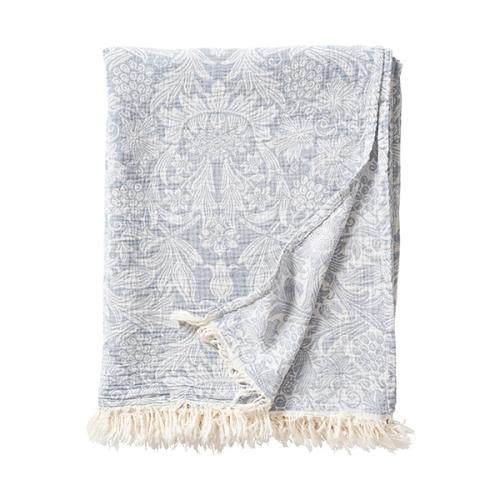 ＜クリッパン＞ウィリアム・モリス　サンフラワー　ガーゼコットンスロー　140×200cm