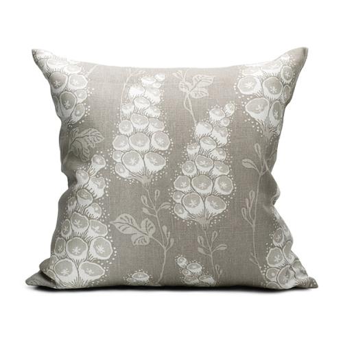 ＜リトルファント＞クッション(中材込) 50×50cm Flora サンドストーングレー