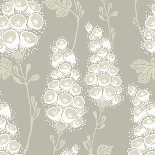 ＜リトルファント＞クッション(中材込) 50×50cm Flora サンドストーングレー