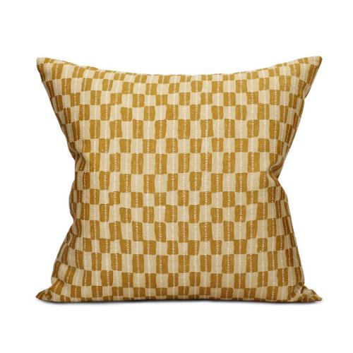 ＜リトルファント＞クッション(中材込) 50×50cm Gustav マスタード/イエロー