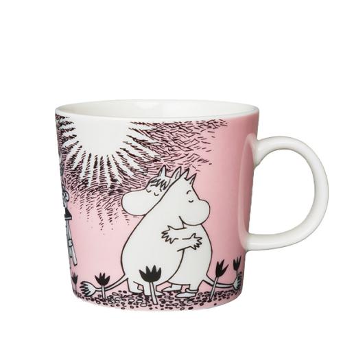 ＜ムーミン アラビア＞マグ&ボウルセット ピンク（LOVE）