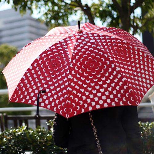 ＜リズベット・フリース＞長傘　フラワーパワー柄  2本セット