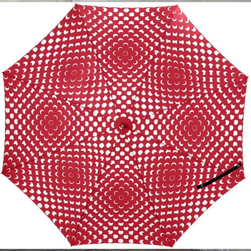 ＜リズベット・フリース＞長傘　フラワーパワー柄  2本セット