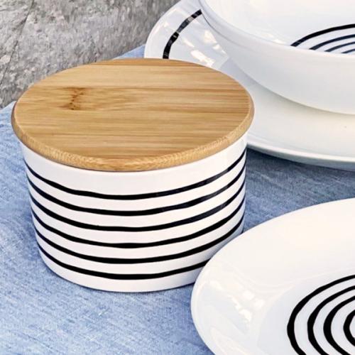 ＜GUSTAFSBERG＞グスタフスベリ × リサ・ラーソン　SIXTEN CIRCLES キャニスター