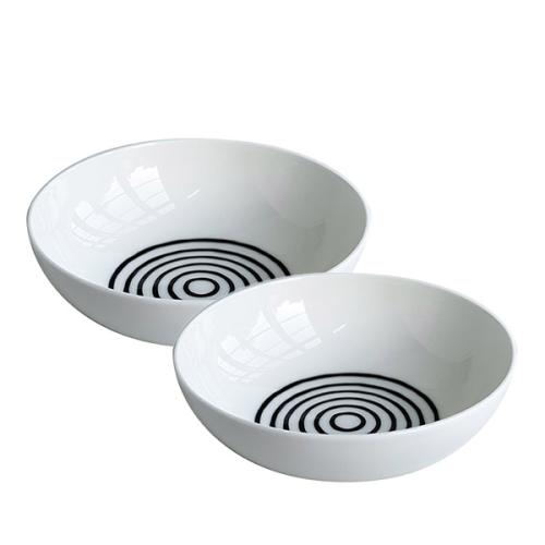 ＜GUSTAFSBERG＞グスタフスベリ × リサ・ラーソン　SIXTEN CIRCLES　ボウル 17cm　ペア