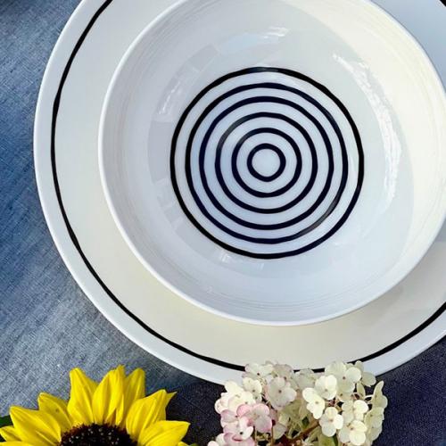 ＜GUSTAFSBERG＞グスタフスベリ × リサ・ラーソン　SIXTEN CIRCLES　ボウル 17cm　ペア