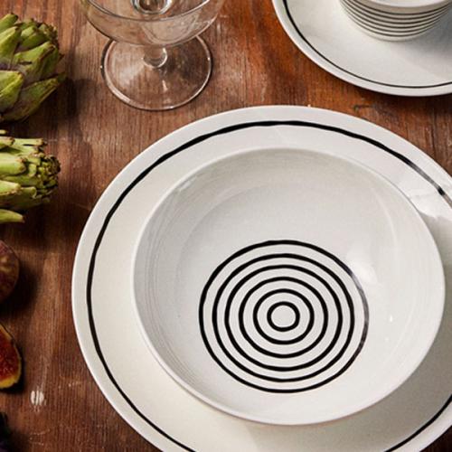 ＜GUSTAFSBERG＞グスタフスベリ × リサ・ラーソン　SIXTEN CIRCLES　ボウル 17cm　ペア