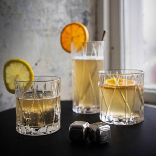 ＜Orrefors＞CITYオールドファッショングラス４Ｐ