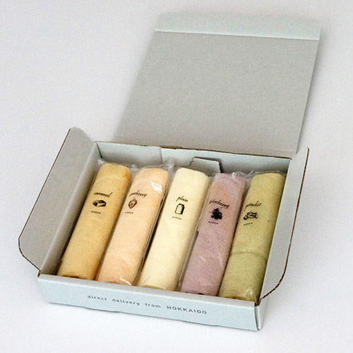 5種のふわふわスティックロールケーキ