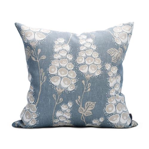 ＜リトルファント＞クッション(中材込) 50×50cm Flora ブルー