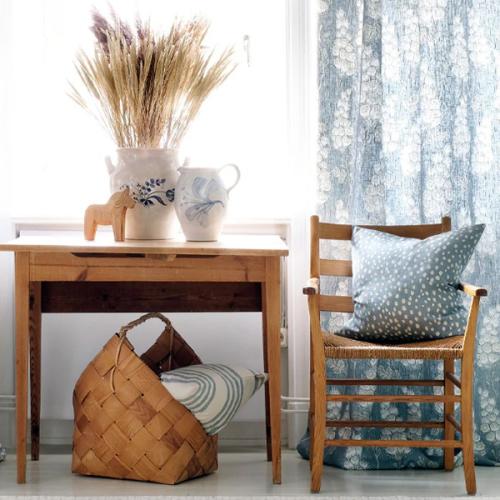 ＜リトルファント＞クッション(中材込) 50×50cm Sakura　ブルー