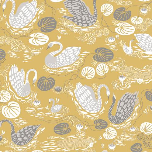 ＜リトルファント＞クッション(中材込) 50×50cm　Noble Nymphs イエロー