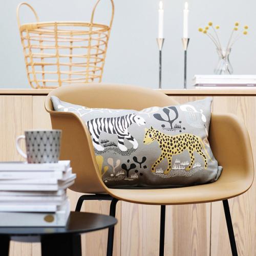 ＜リトルファント＞クッション(中材込) 40×60cm　Brilla/Tiger　グレー