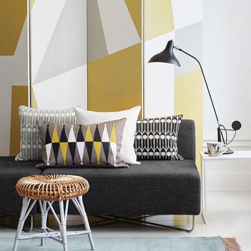 ＜リトルファント＞クッション(中材込) 40×60cm　Brilla/Tiger　グレー