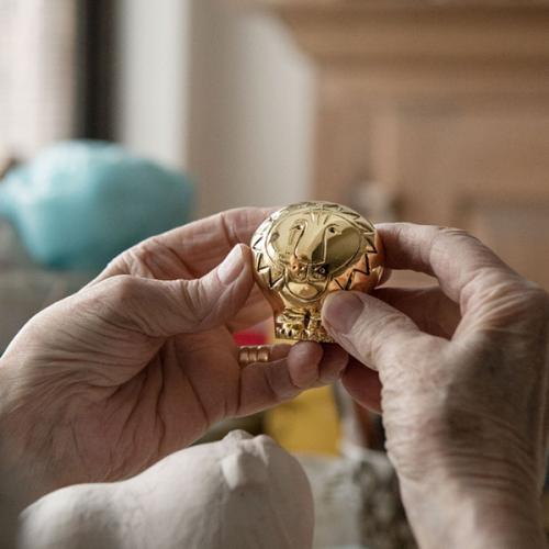 ＜スクルツナ＞リサ・ラーソン　オブジェ　Sitting Lion