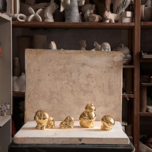 ＜スクルツナ＞リサ・ラーソン　オブジェ　Sitting Lion