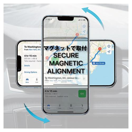 【タカシマヤセレクト】＜MICRODIA＞SnapDrive Visi-Chiron 15W Magnetic Wiress Car Charger