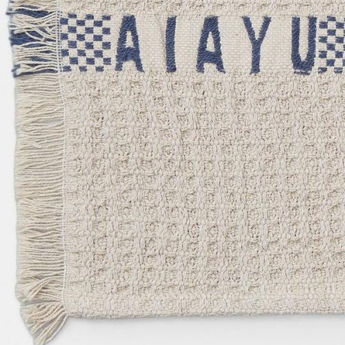 ＜アイアユ＞オーガニックコットン　ミニタオル2枚セット　ロゴ