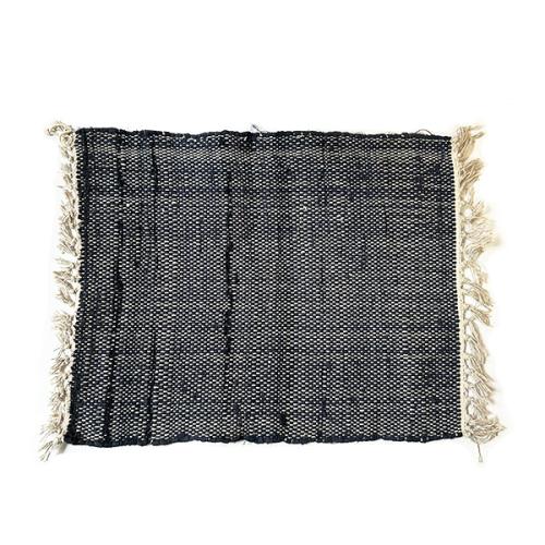 ＜アイアユ＞コットンラグマット S　ネイビー