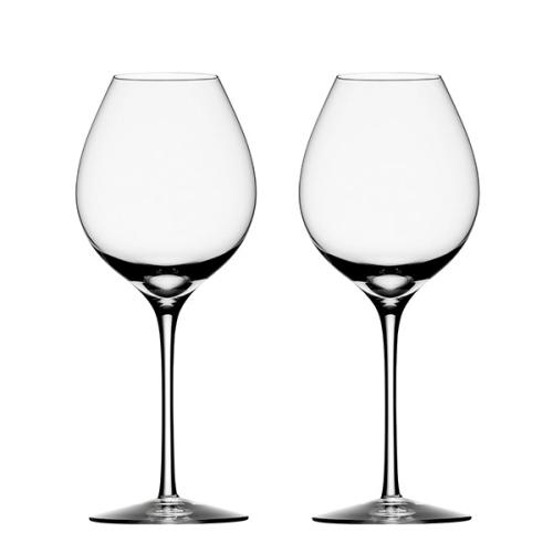 ＜Orrefors＞DIFFERENCE　ワイングラス ペア　Handmade