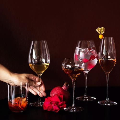 ＜Orrefors＞DIFFERENCE　ワイングラス ペア　Handmade