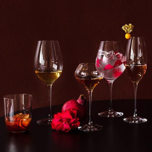 ＜Orrefors＞DIFFERENCE　ワイングラス ペア　Handmade