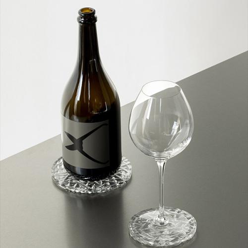 ＜Orrefors＞DIFFERENCE　ワイングラス ペア　Handmade