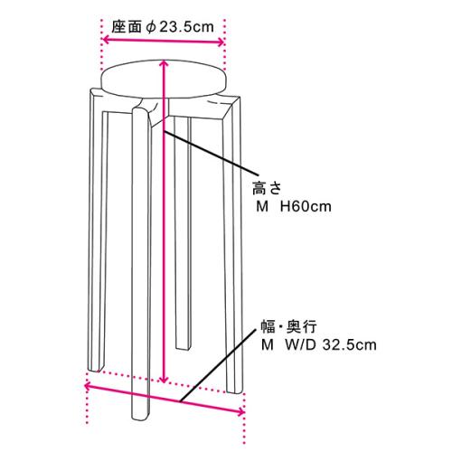 ＜クリッパン＞スツール　ヒツジ　Mサイズ